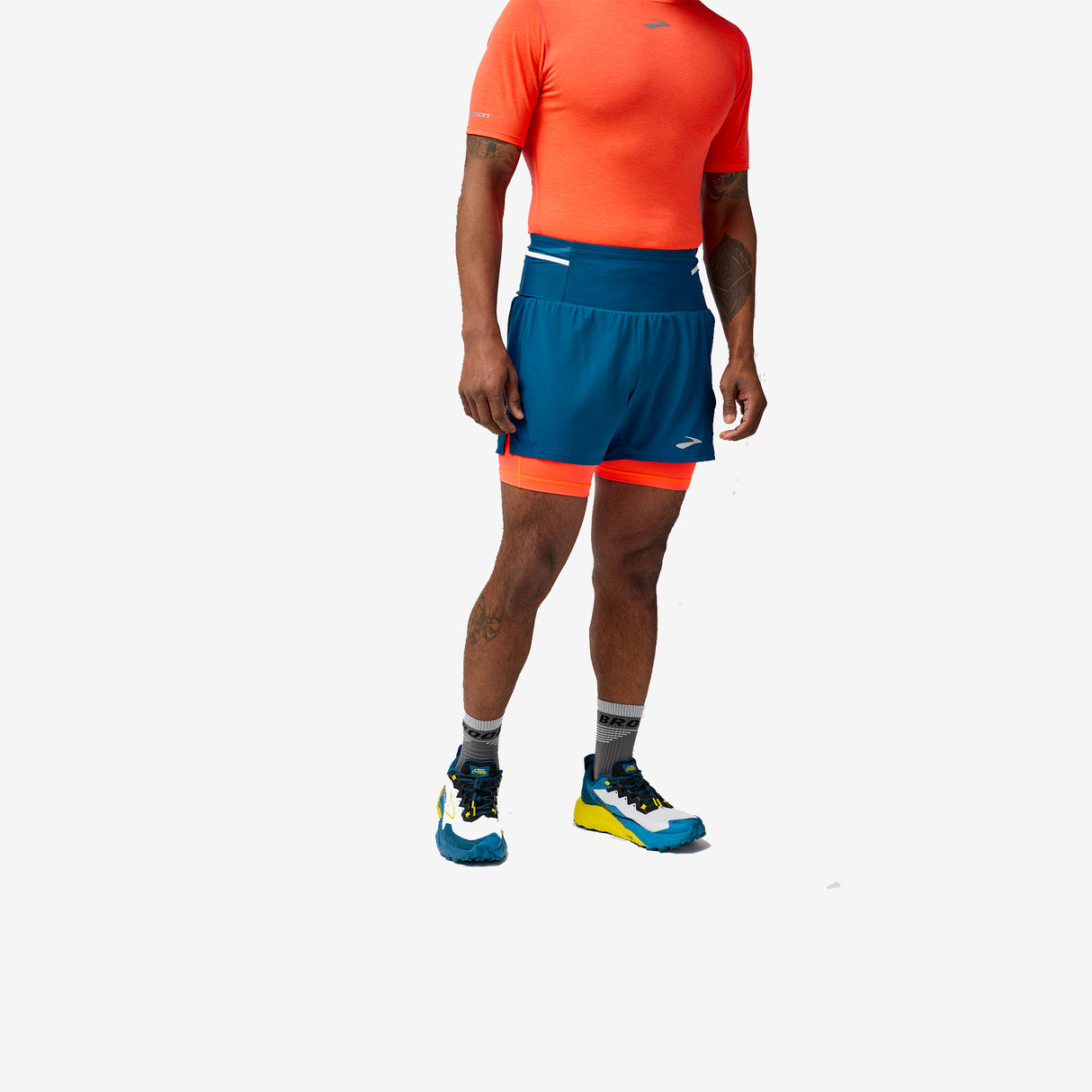 Brooks - High Point 5" 2-in-1 Short 2.0 - Homme