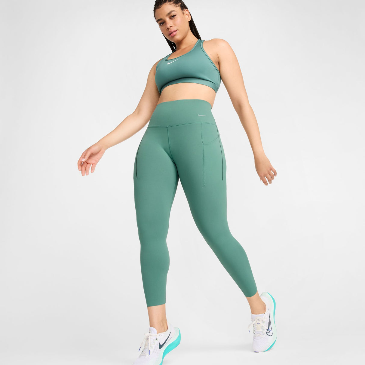 Nike - Universa Medium-Support High-Waisted 7/8 Leggings with Pockets - Femme