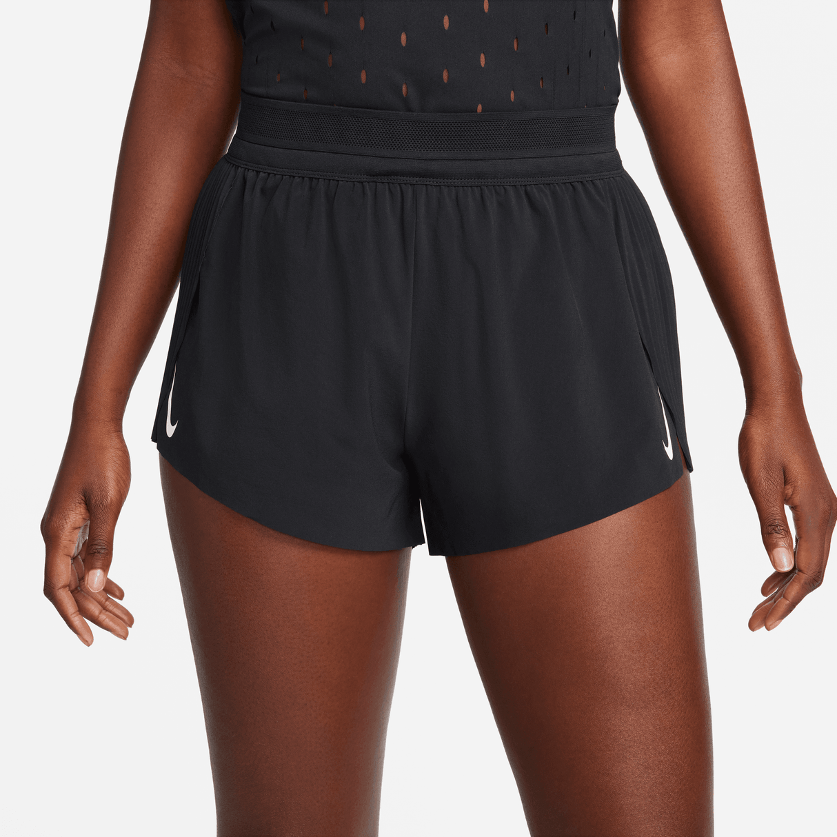 Nike - AeroSwift Dri-FIT ADV Mid-Rise Brief-Lined 3" Running Shorts - Femme