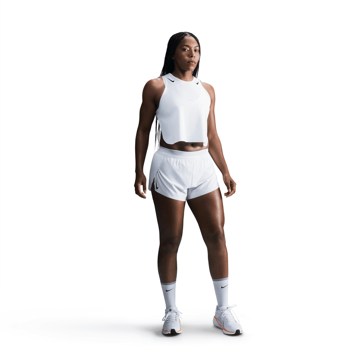 Nike - AeroSwift Dri-FIT ADV Mid-Rise Brief-Lined 3" Running Shorts - Femme