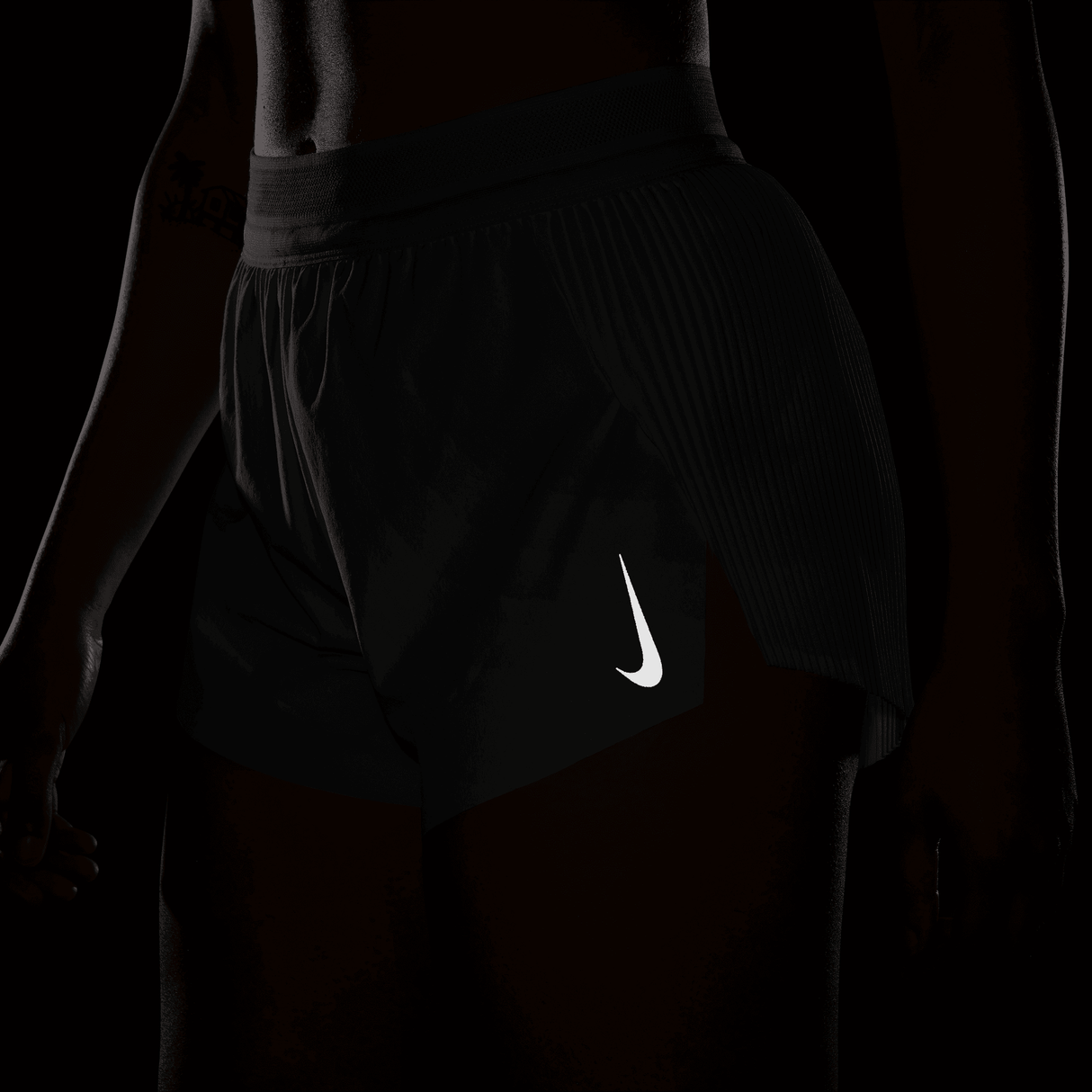 Nike - AeroSwift Dri-FIT ADV Mid-Rise Brief-Lined 3" Running Shorts - Femme