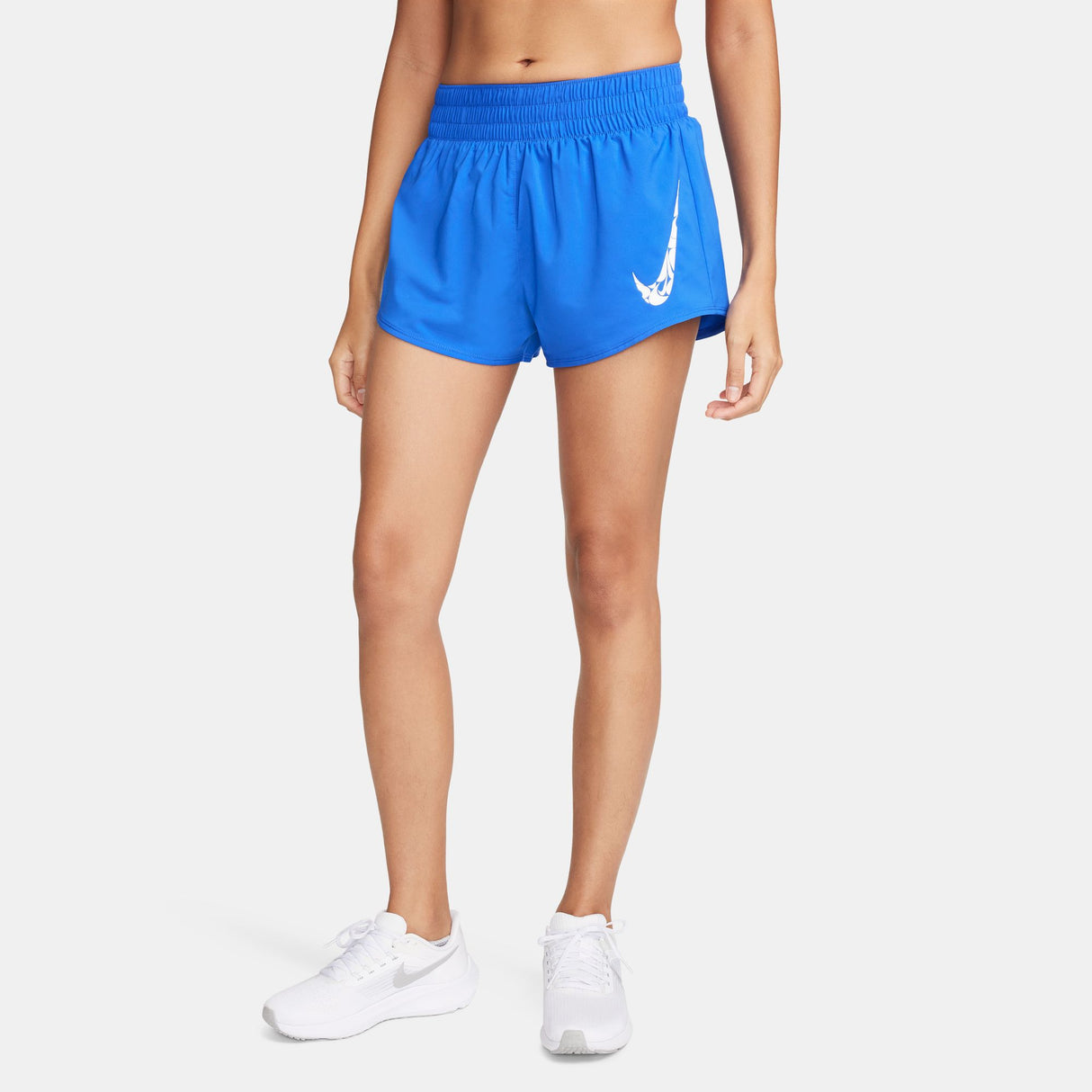 Nike - One Dri-Fit Mid-Rise Brief-Lined Shorts - Femme