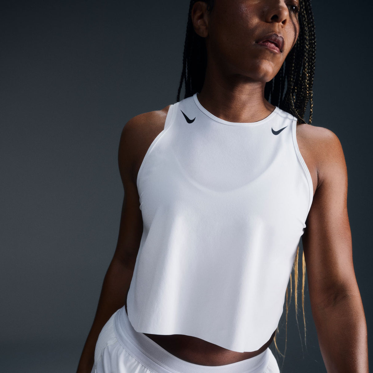 Nike - AeroSwift Dri-FIT ADV Cropped Running Tank Top - Femme