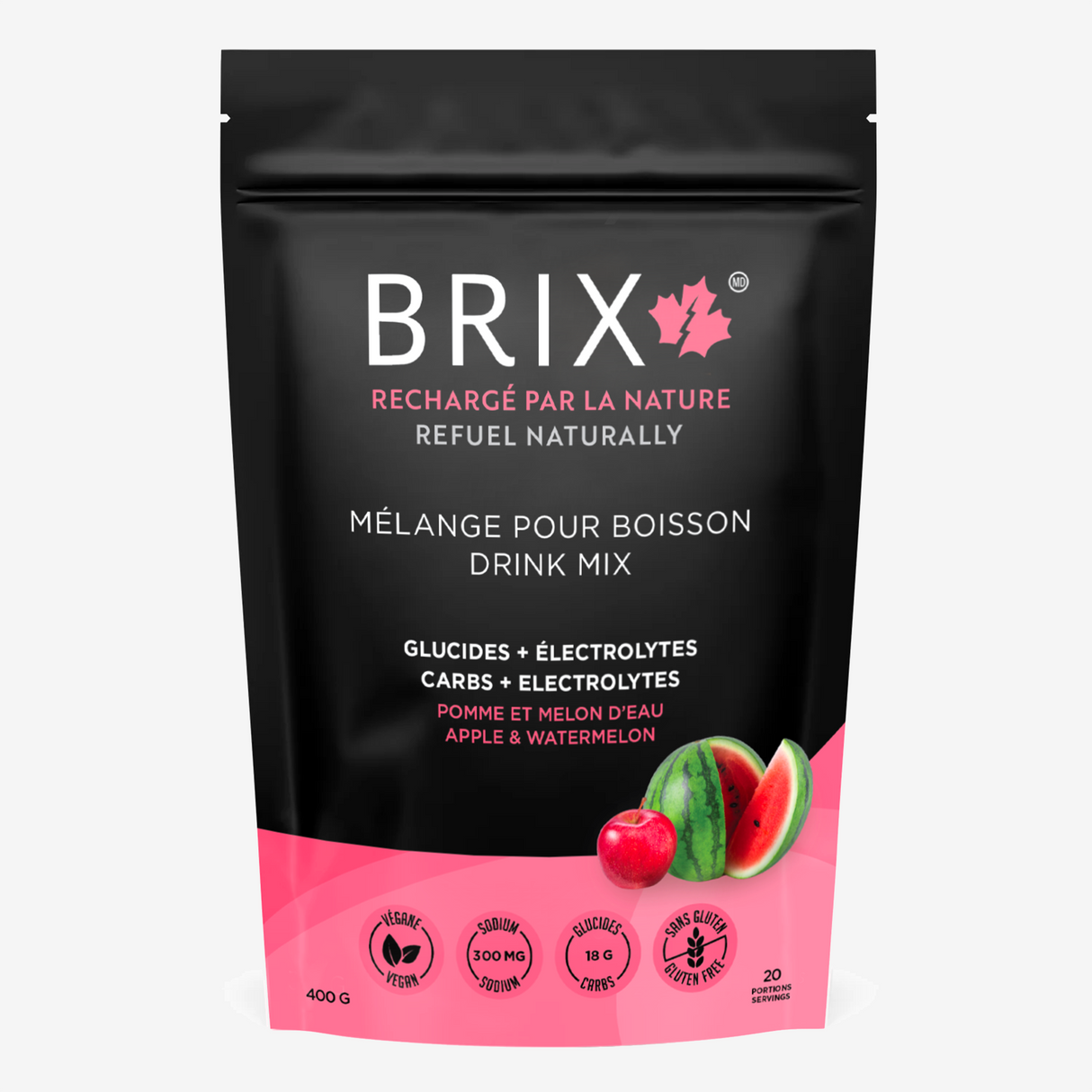 Brix - Mélange pour boisson + électrolytes (400g)