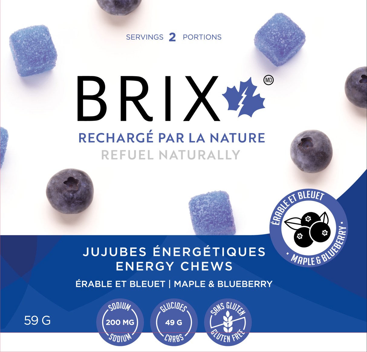 Brix - Jujubes Énergétiques 59g (Boîte de 12)
