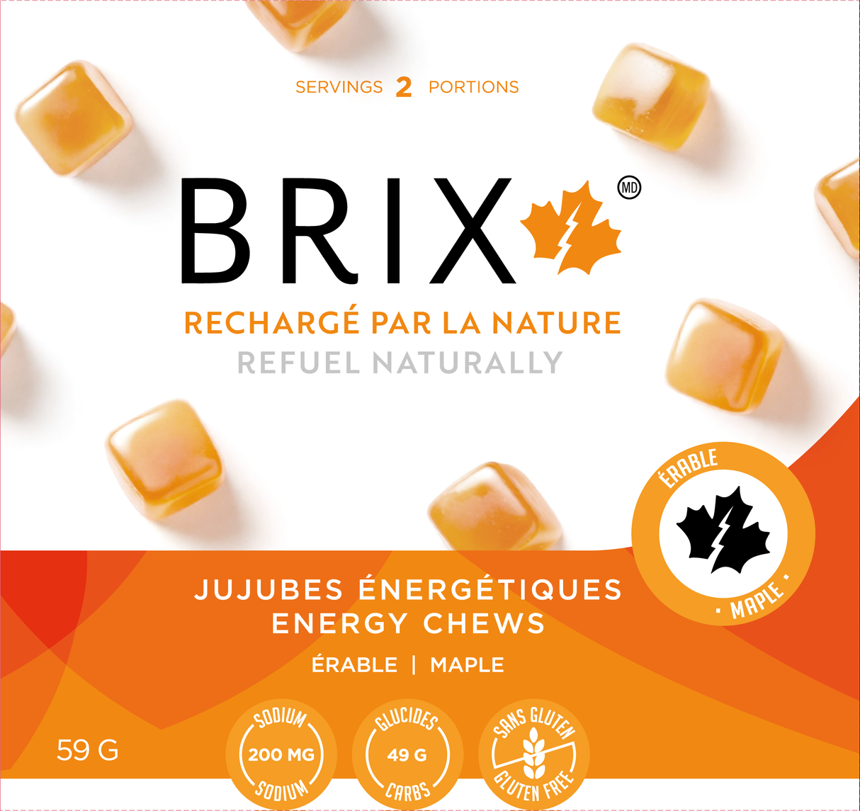 Brix - Jujubes Énergétiques 59g (Boîte de 12)