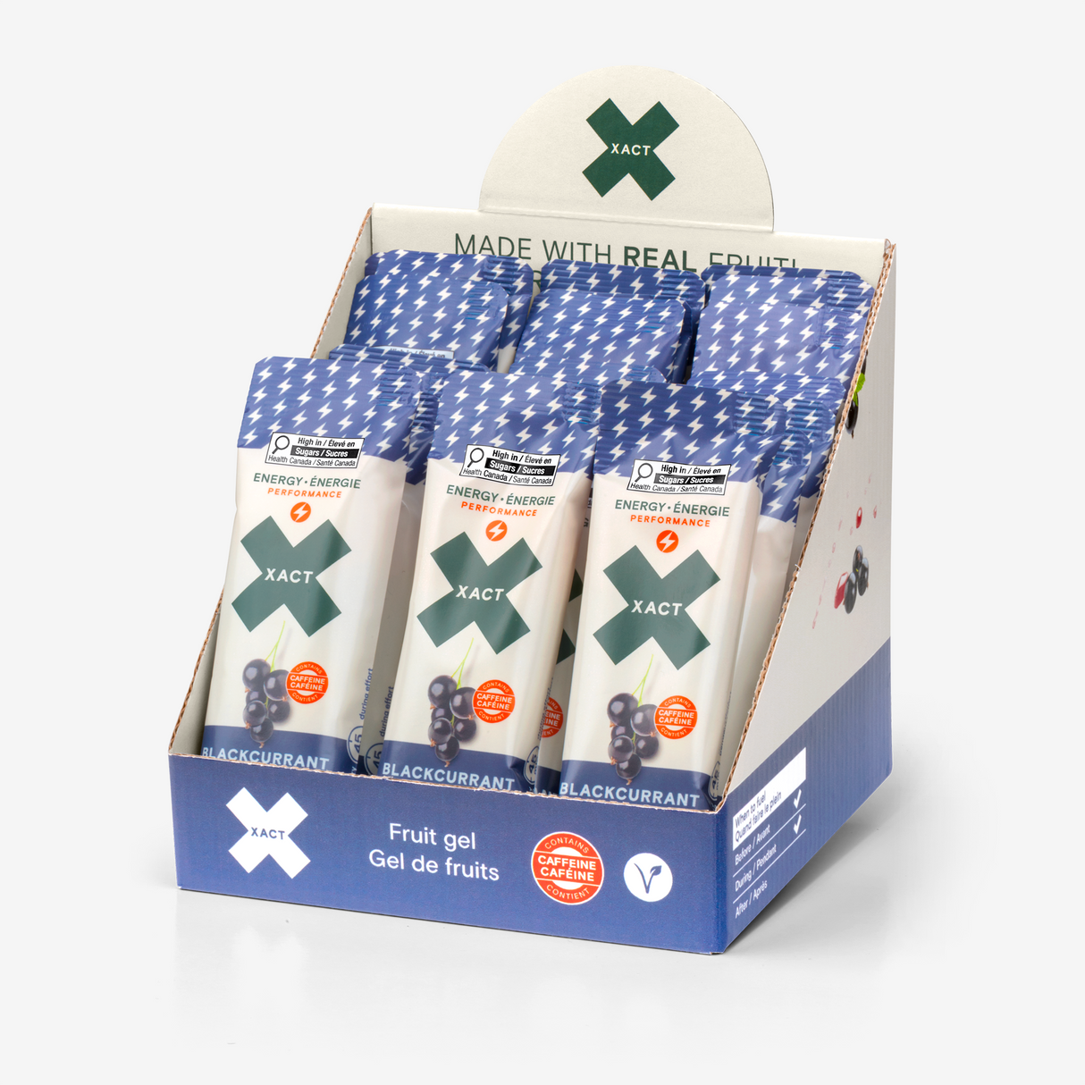 Xact Nutrition - Gels de fruits énergétiques (Boîte de 24)