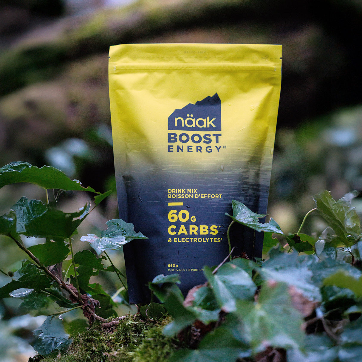 Naak - Boisson d'effort Boost Energy (Sac de 15 portions)