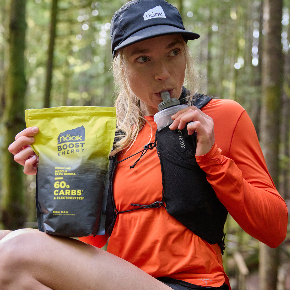 Naak - Boisson d'effort Boost Energy (Sac de 15 portions)