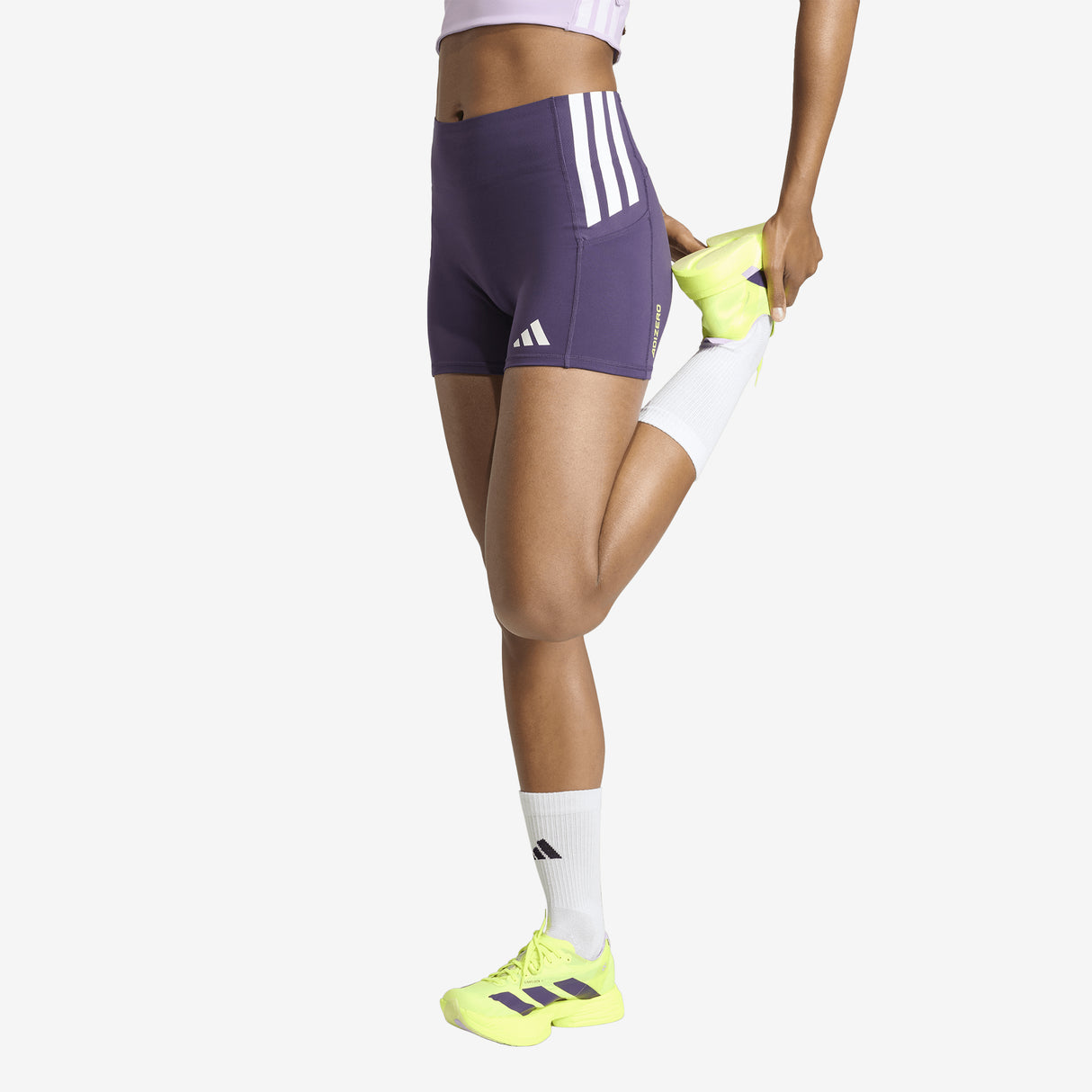 Adidas - Adizero Short Leggings 3'' - Femme
