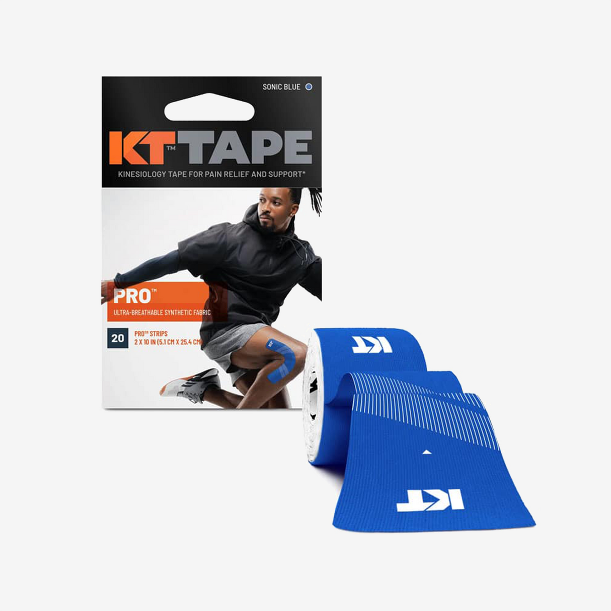 KTTAPE - Bandes adhésives prédécoupées - Pro 20 Strip 10''