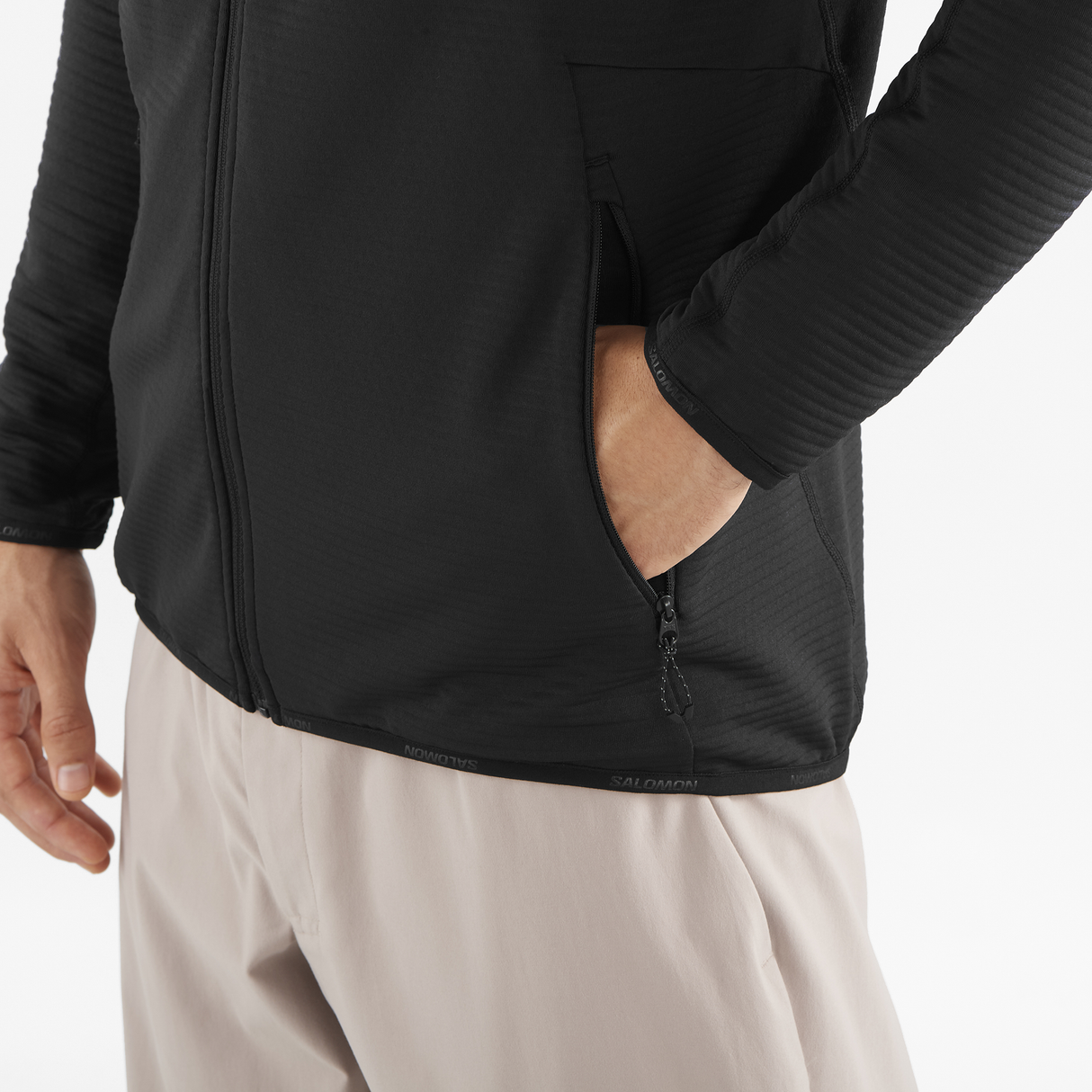 Salomon - Essential Lightwarm Full Zip - Homme