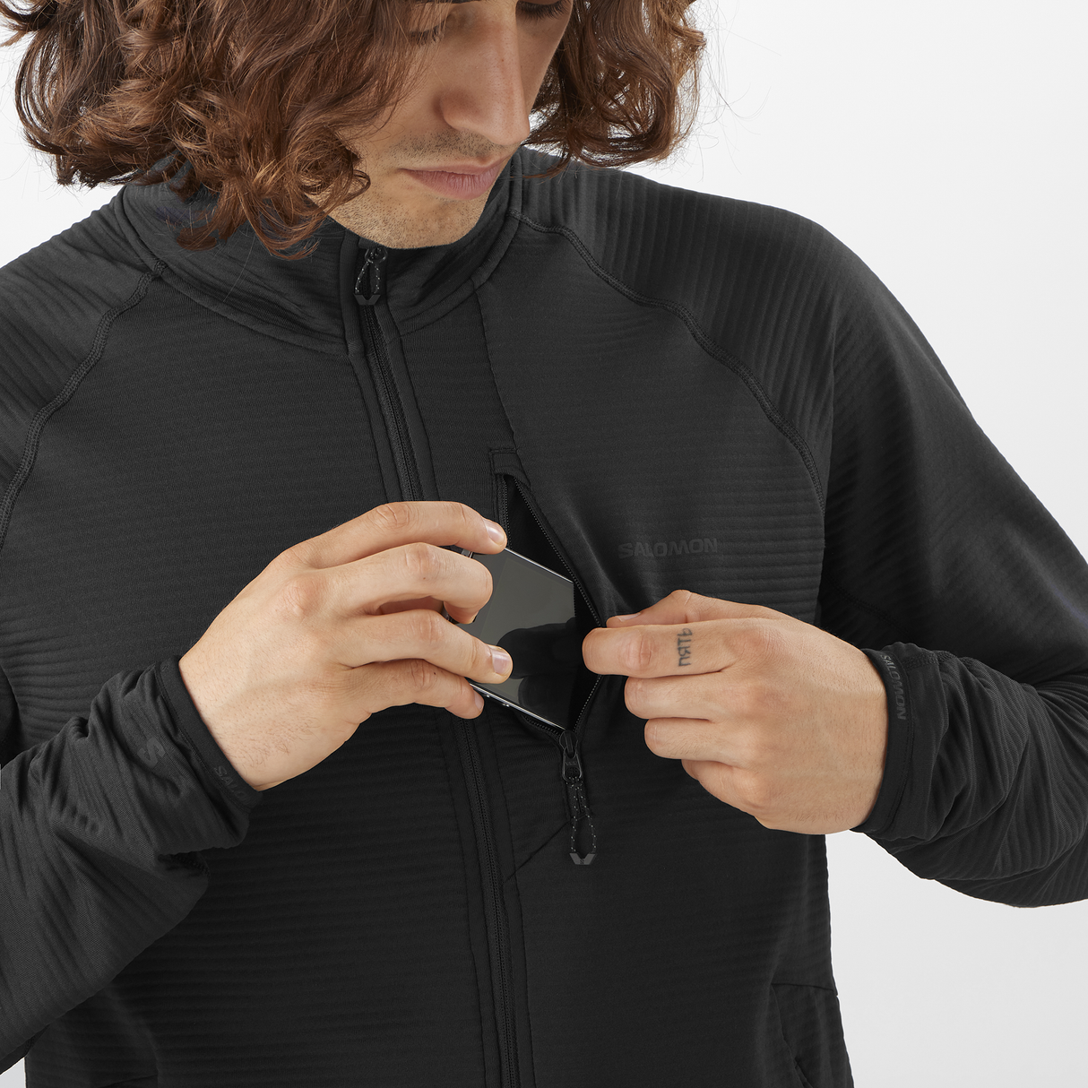 Salomon - Essential Lightwarm Full Zip - Homme