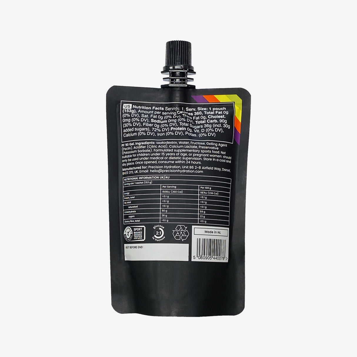 Precision Fuel - 90g Carbs Gel (boite de 10)