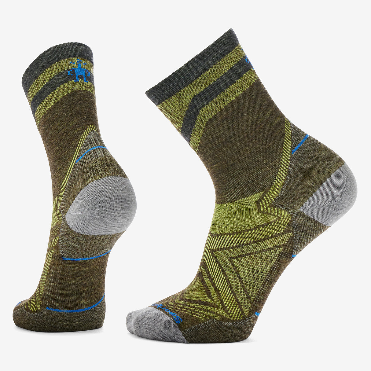 Smartwool - Run Zero Cushion Mid Crew Pattern Socks - Unisex