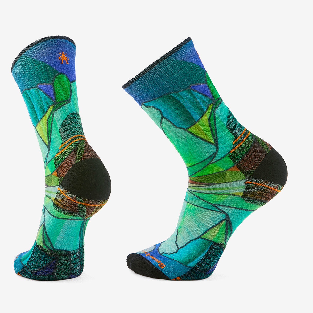 Smartwool - Hike Targeted Cushion Mirror Mountain Print Crew Socks - Unisexe