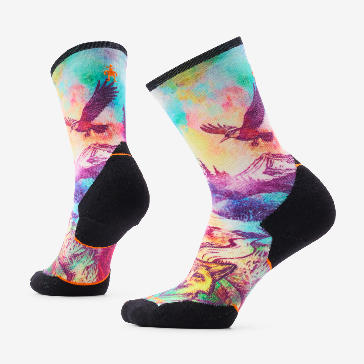 Smartwool - Trail Run Targeted Cushion Serene Peak Print Crew Socks - Femme