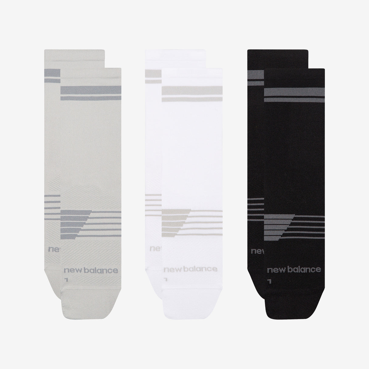 New Balance - Pro Run Crew Socks 3 Pack - Unisexe