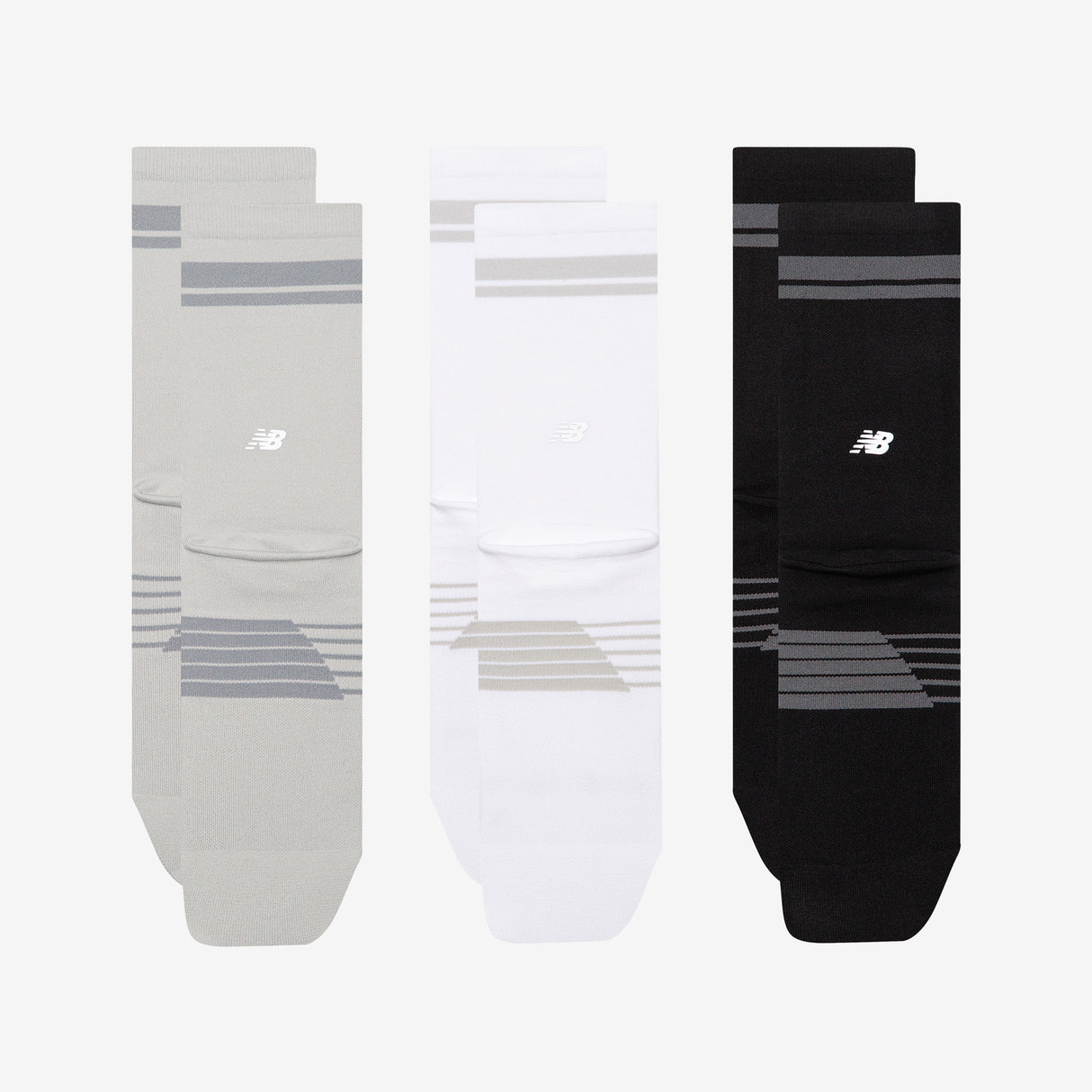 New Balance - Pro Run Crew Socks 3 Pack - Unisexe