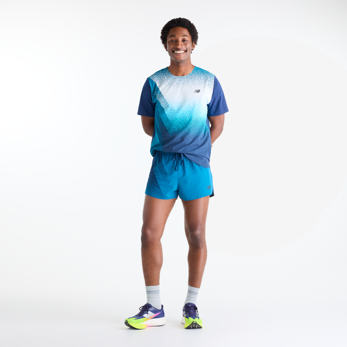 New Balance - RC Ultra Light Printed Short 3 - Homme