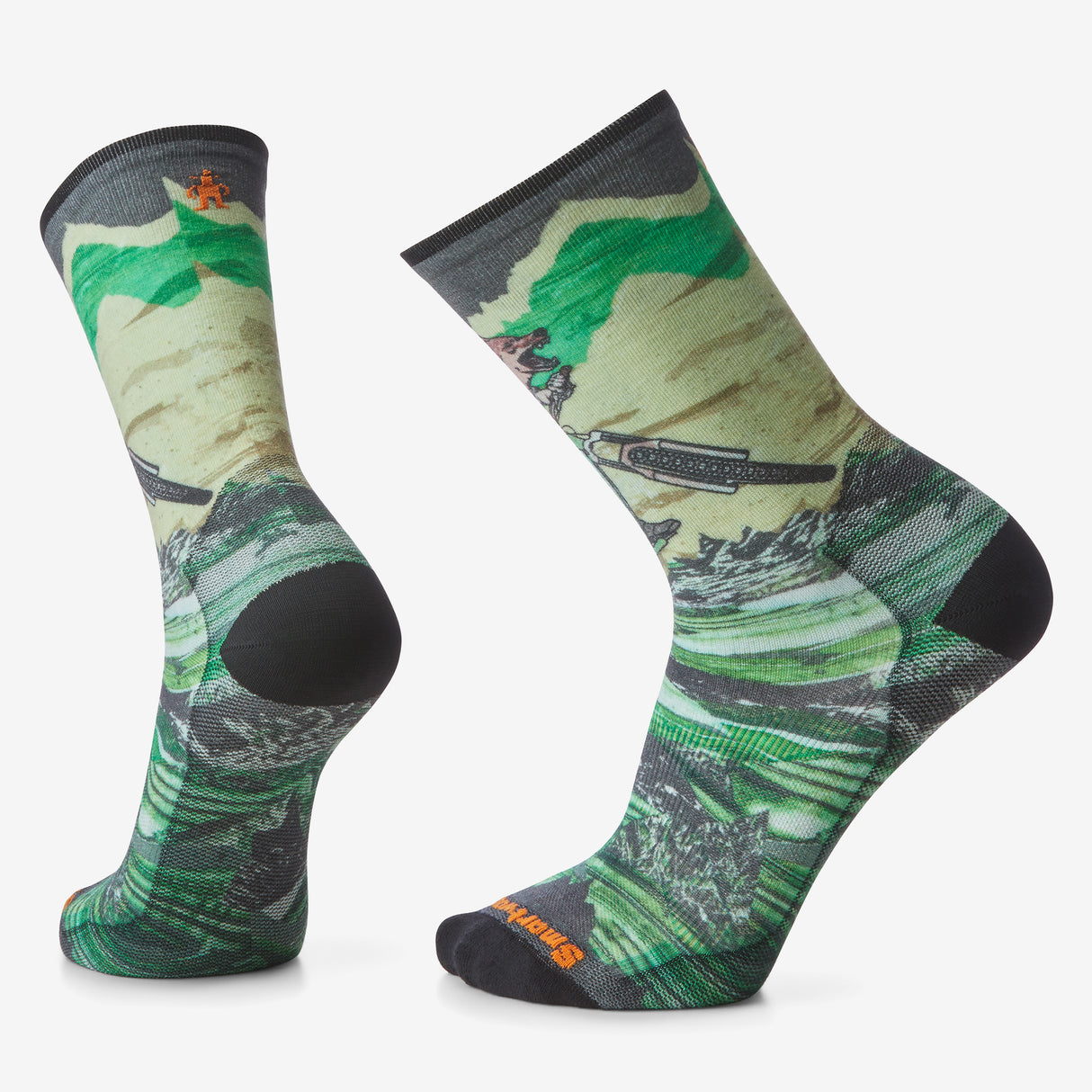 Smartwool - Bike Zero Cushion Wolf Print Crew Socks - Unisexe
