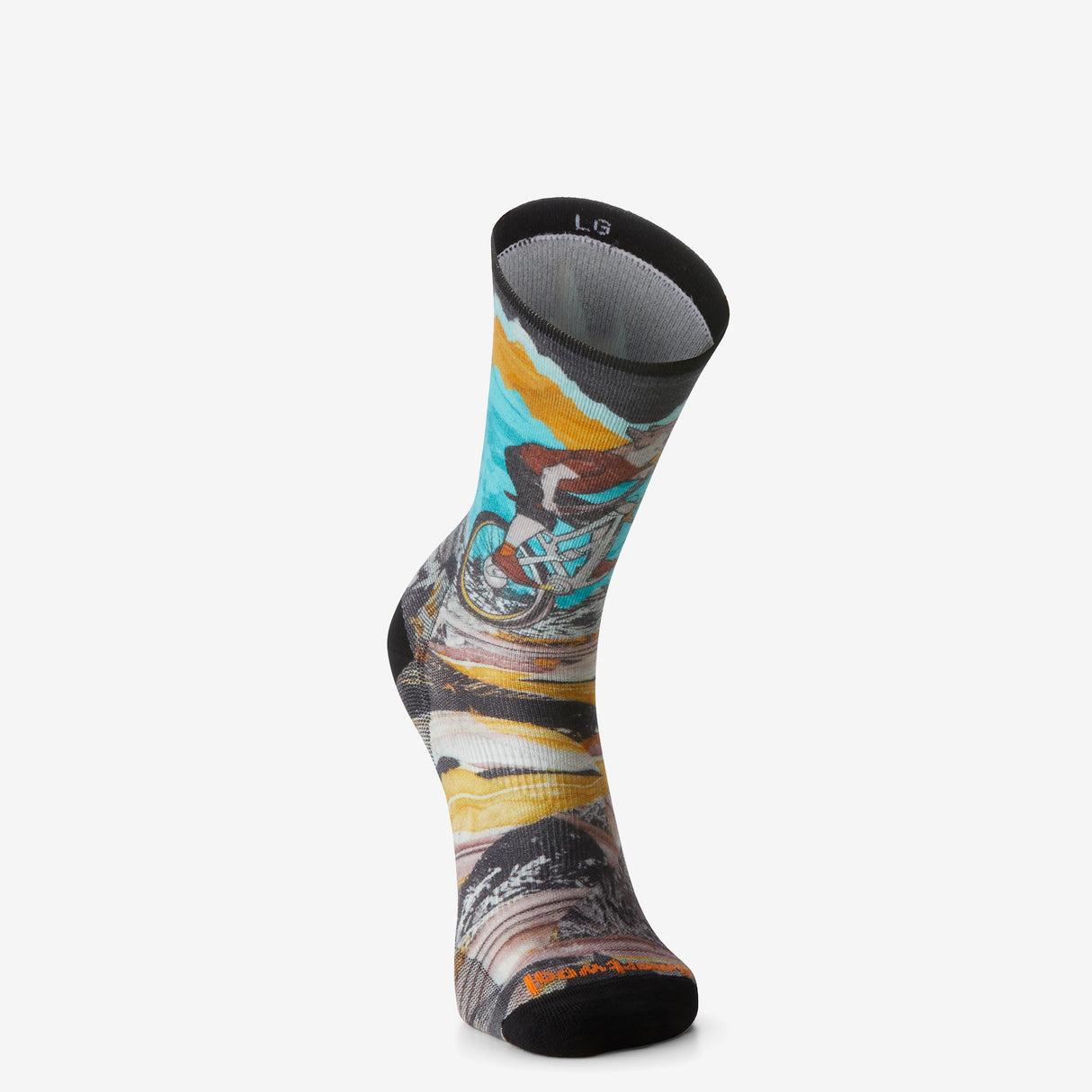 Smartwool - Bike Zero Cushion Wolf Print Crew Socks - Unisexe