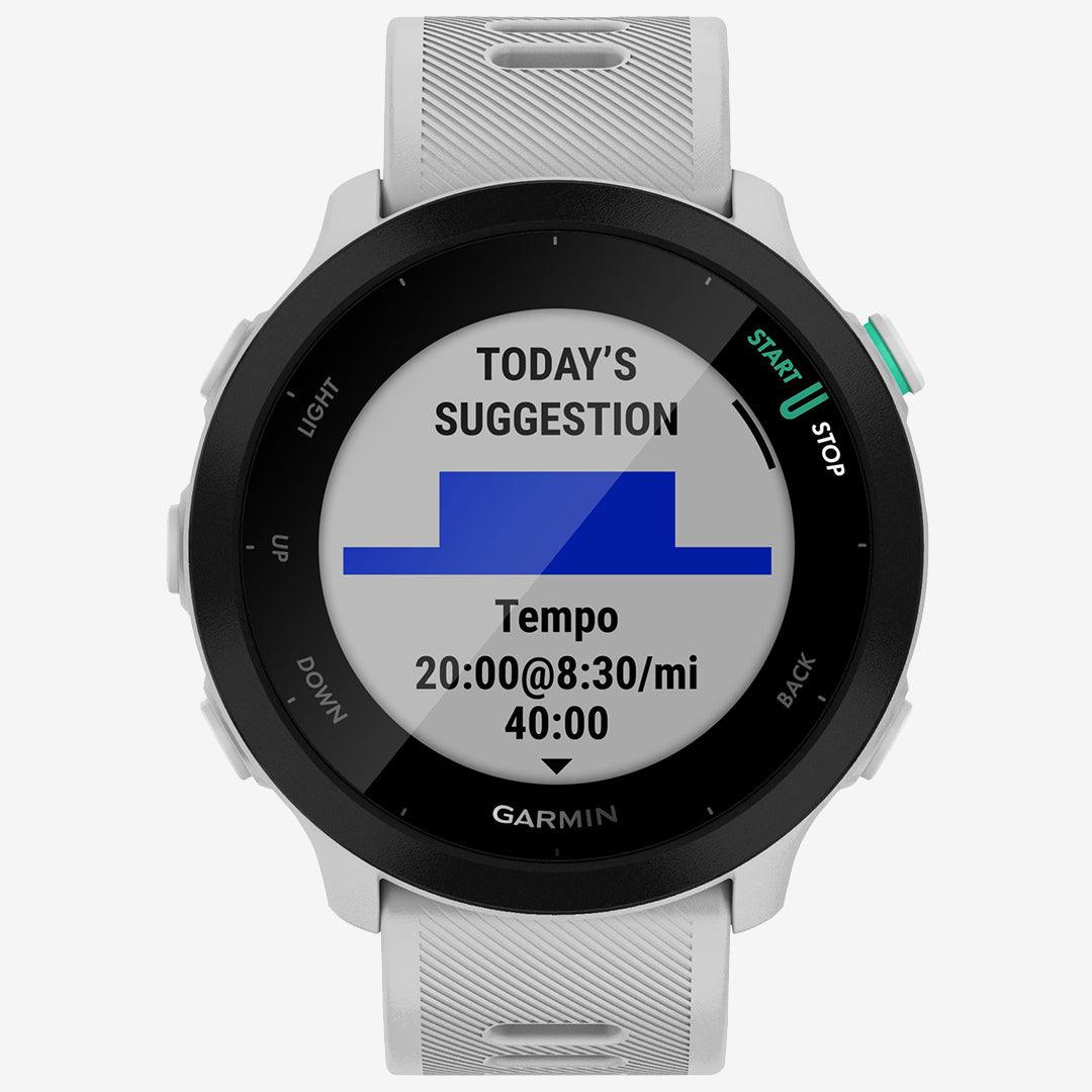 Garmin - Forerunner 55 - Blanc - Le coureur nordique