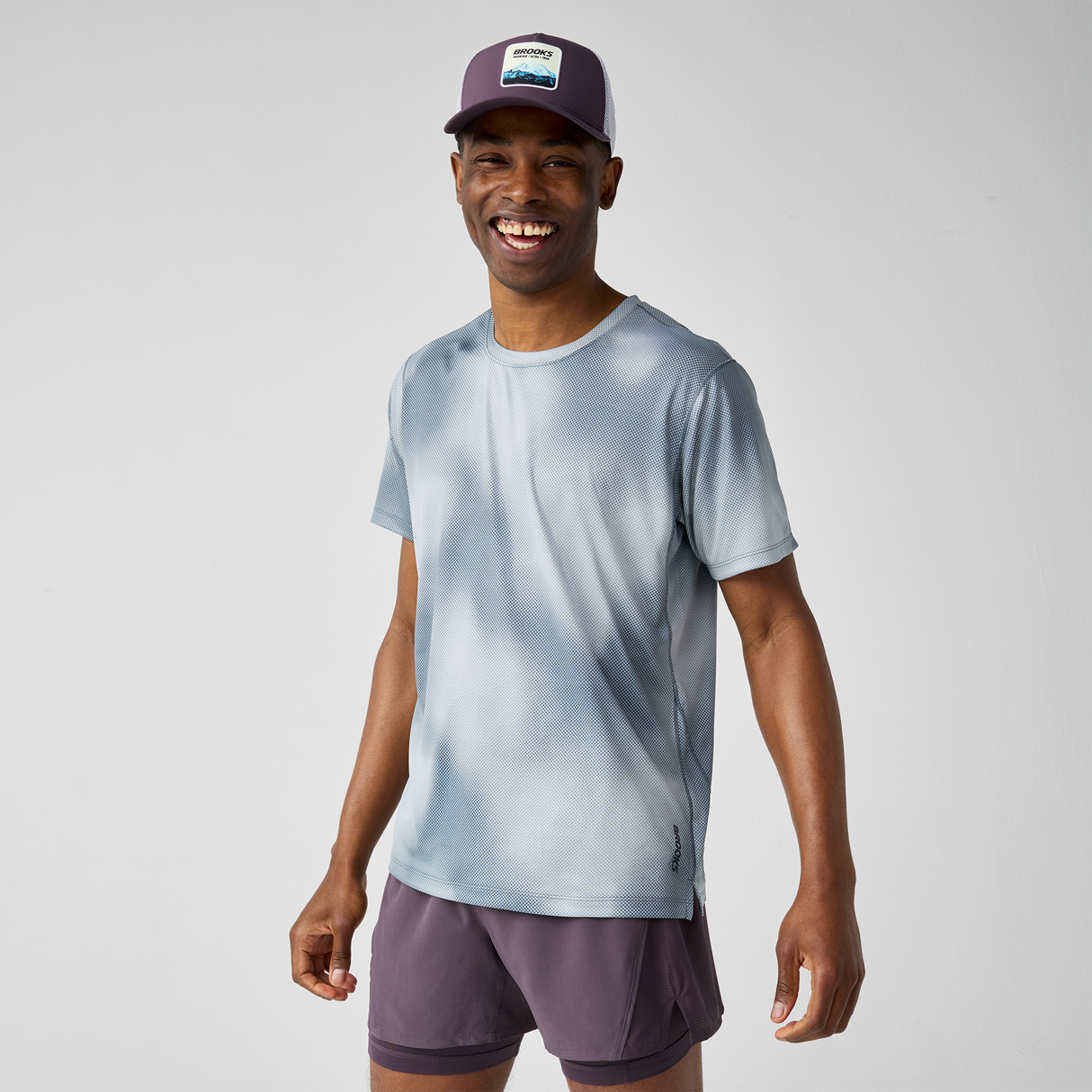 Brooks - Dash Short Sleeve Printed - Homme