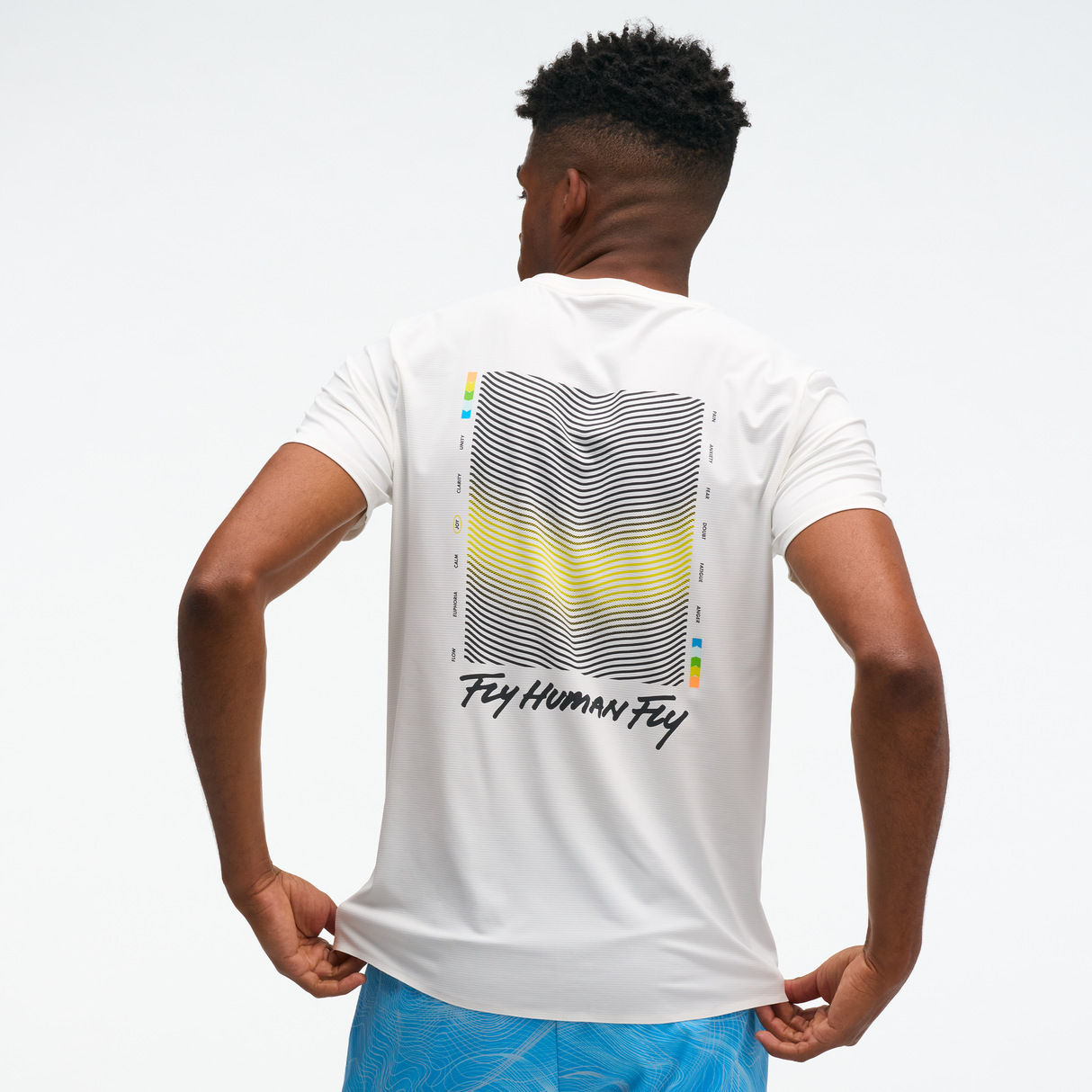 Hoka - Everyrun Short Sleeve Joy Print - Homme