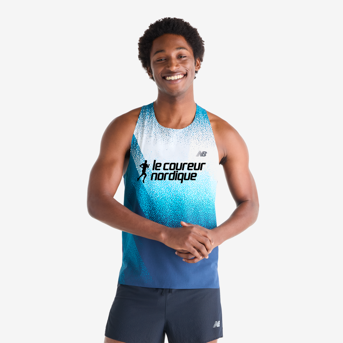 New Balance x Le coureur nordique - Race Day Ultra Light Printed Singlet - Homme