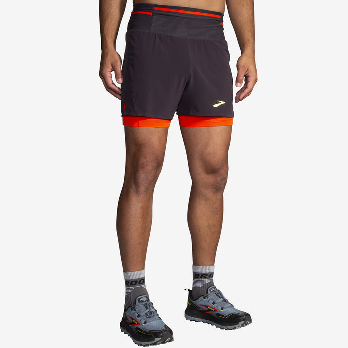 Brooks - High Point 5" 2-in-1 Short 2.0 - Homme