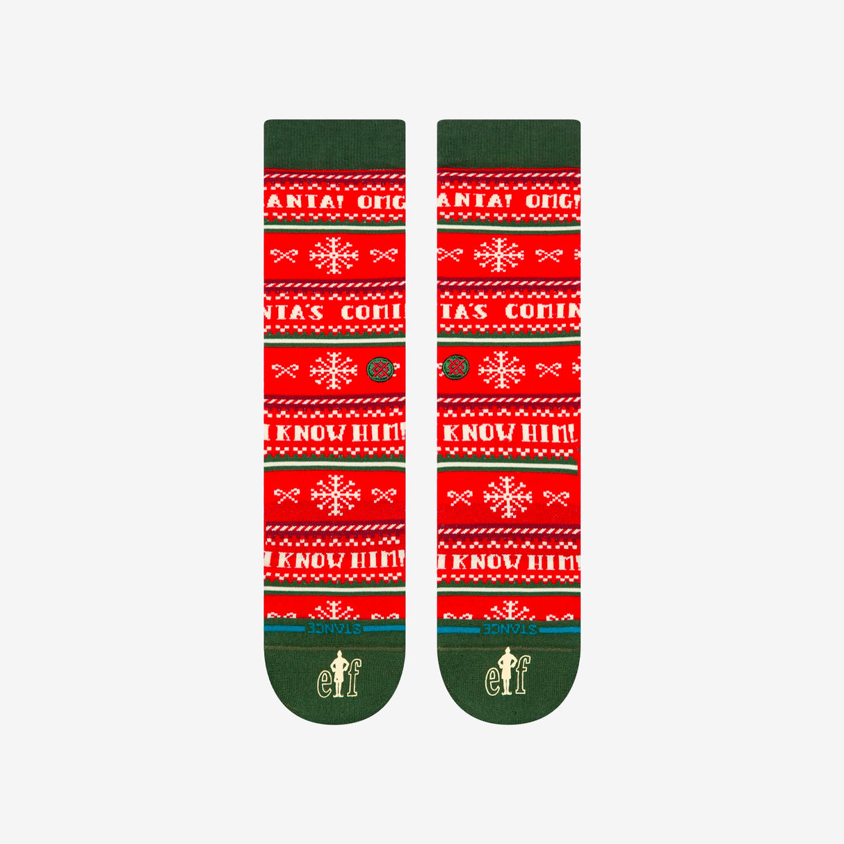 Stance - Elf x Stance I Know Him Crew Socks - Unisex -