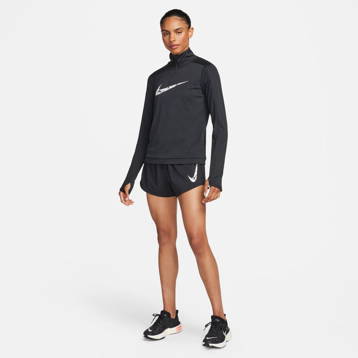 Nike - One Dri-Fit Mid-Rise Brief-Lined Shorts - Femme