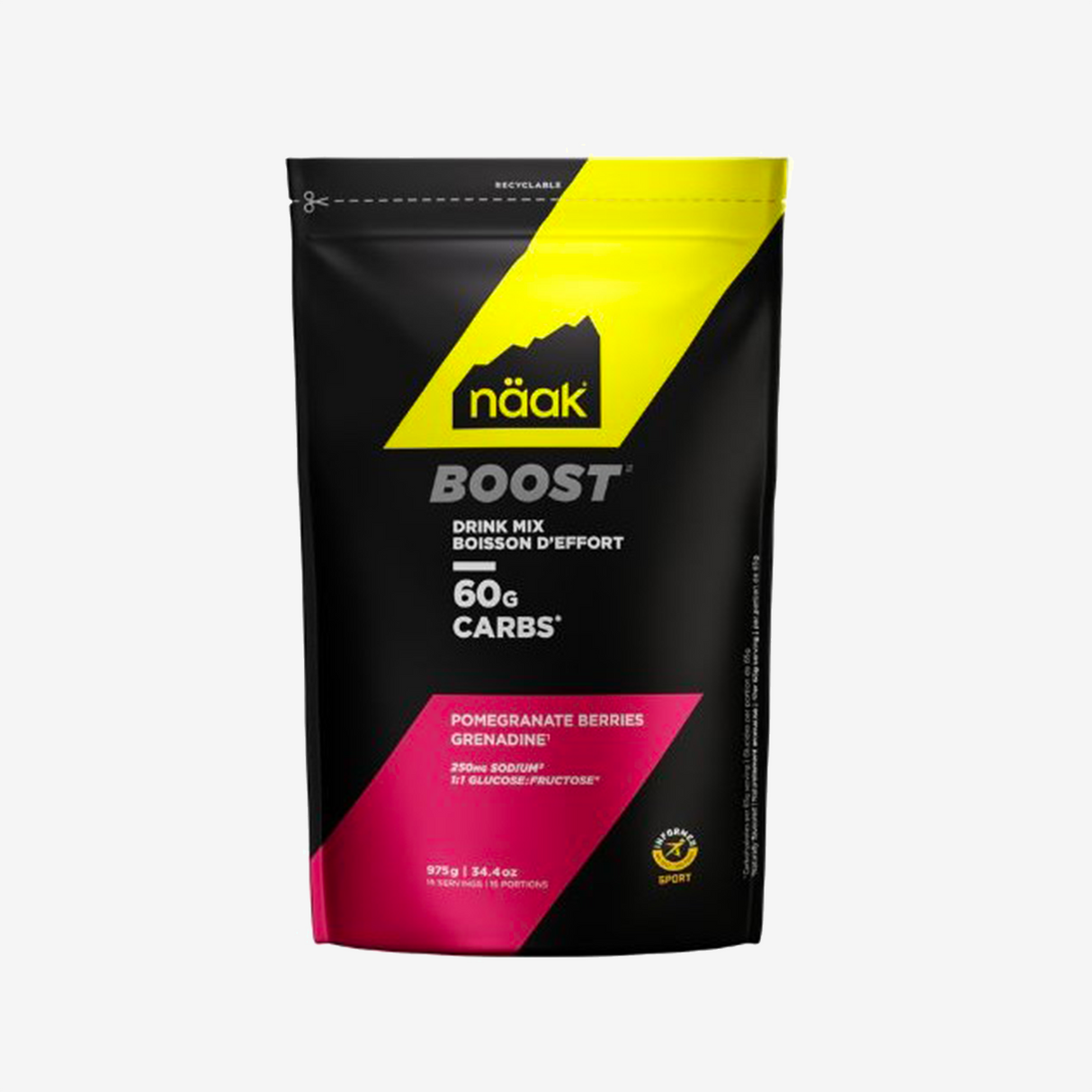 Naak - Boisson d'effort Boost Energy (Sac de 15 portions)