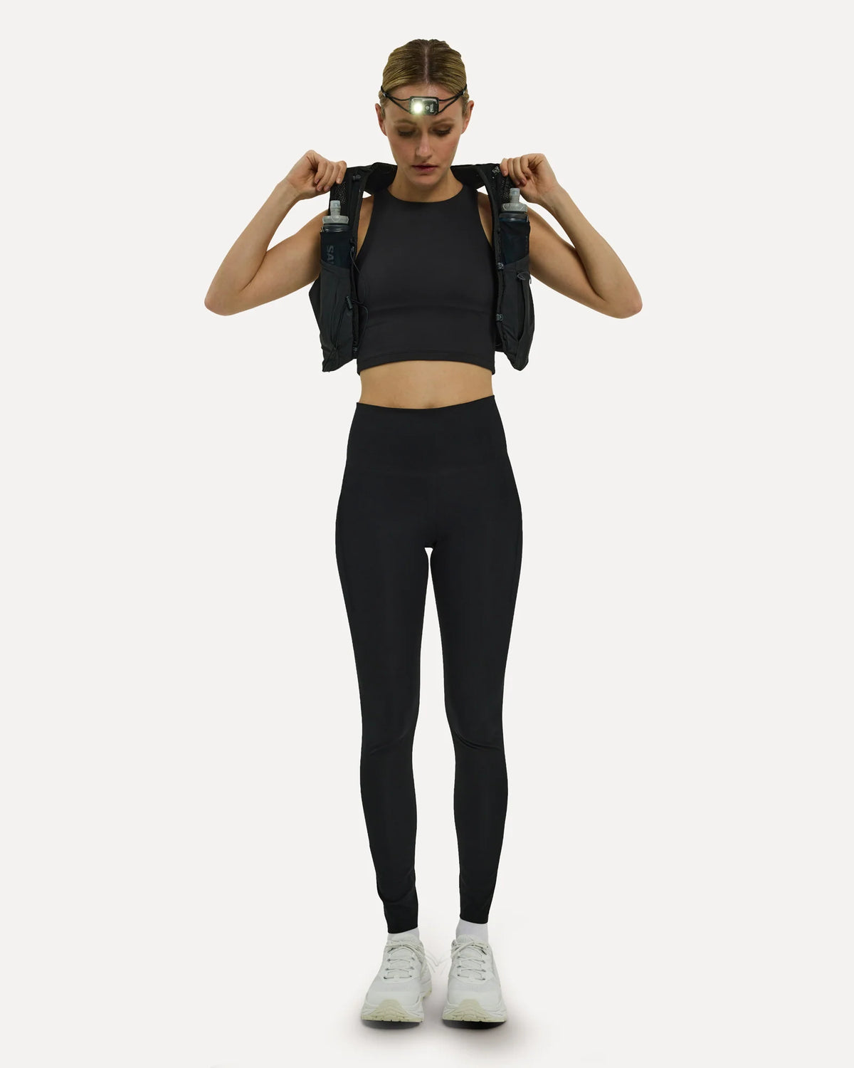 FUTURO FASHION Legging 1/2 Coton Taille Haute Femme - Sport Cyclisme Gym - Confort Et Maintien