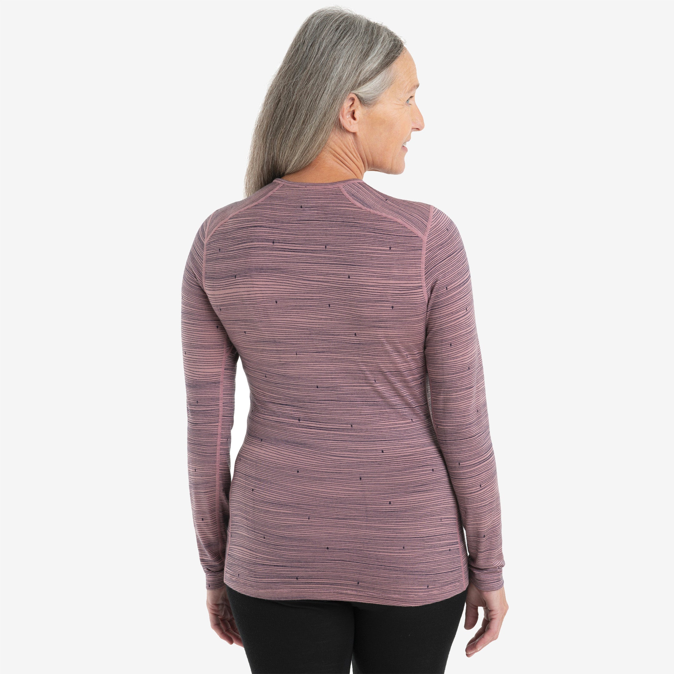 Icebreaker - 200 Oasis Ls Crewe Ski Tracks - Femme