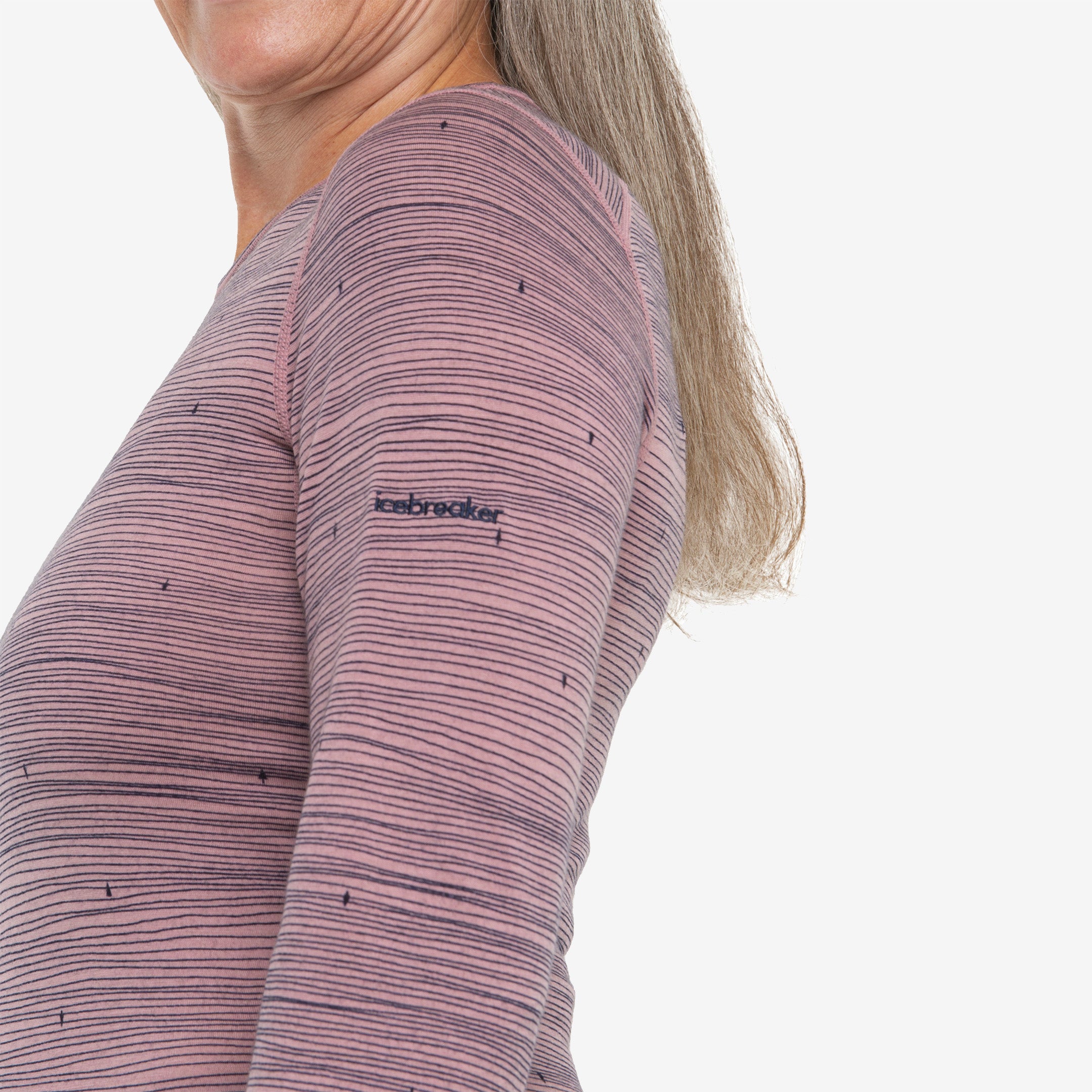 Icebreaker - 200 Oasis Ls Crewe Ski Tracks - Femme