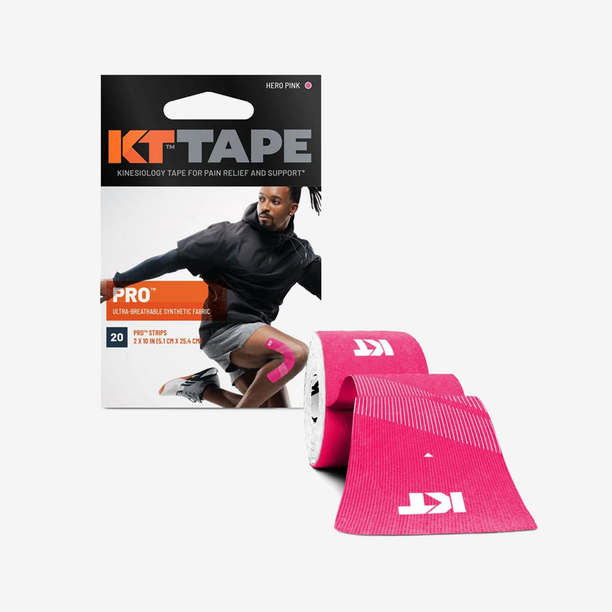 KTTAPE - Bandes adhésives prédécoupées - Pro 20 Strip 10''