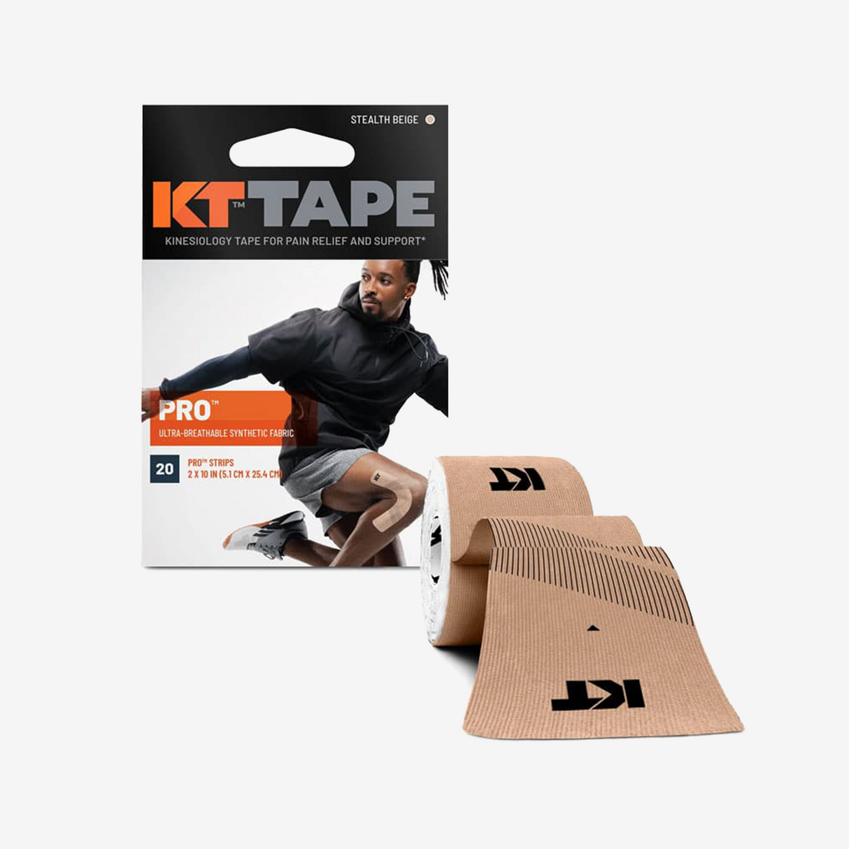 KTTAPE - Bandes adhésives prédécoupées - Pro 20 Strip 10''