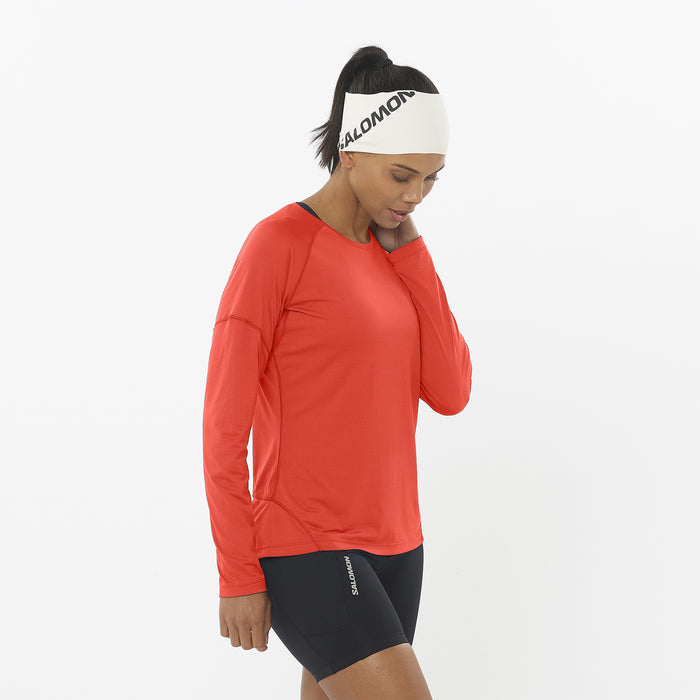 Salomon - Cross Run Long Sleeve Tee - Femme