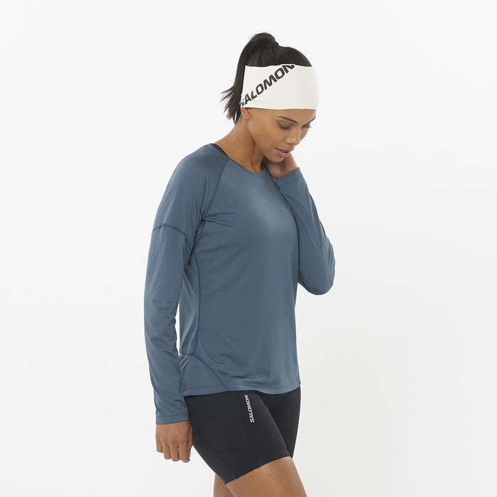 Salomon - Cross Run Long Sleeve Tee - Femme