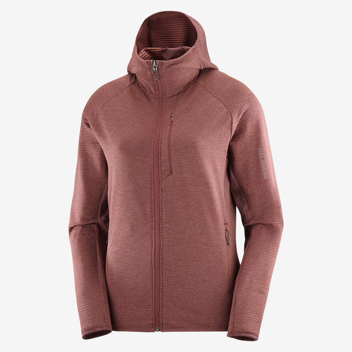 Salomon - Essential Lightwarm Full-zip Hooded - Femme