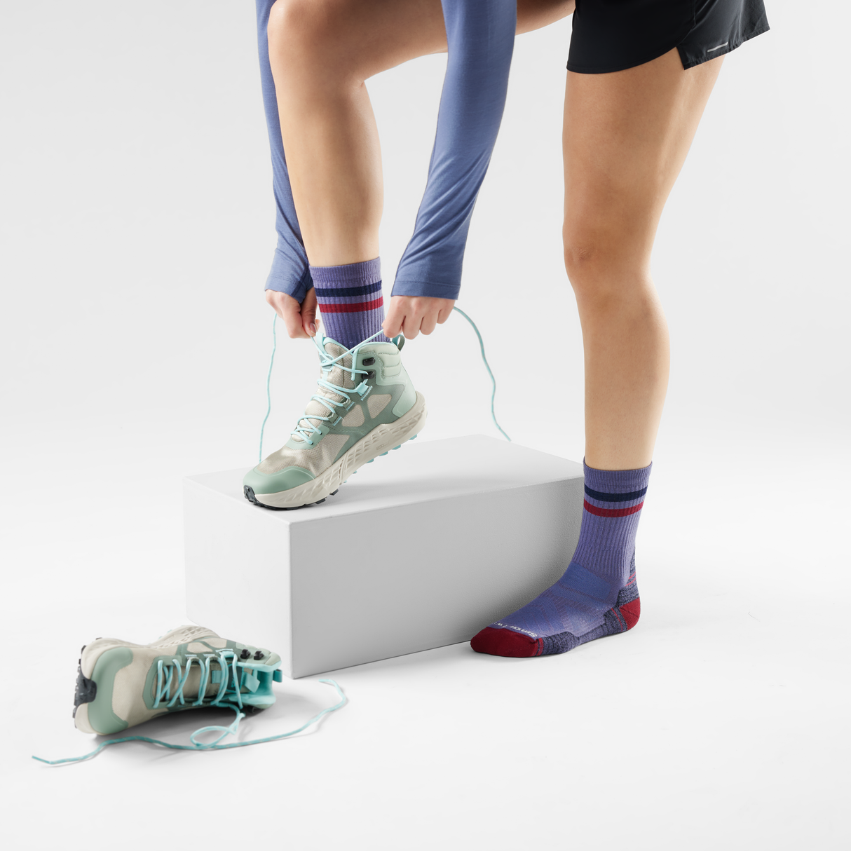 Smartwool - Hike Light Cushion Tube Stripe Crew Socks - Femme