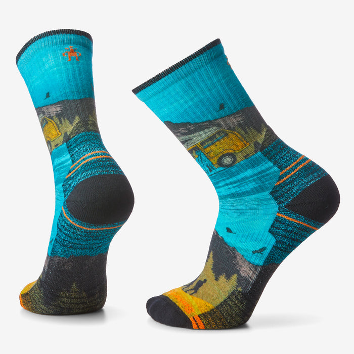 Smartwool - Hike Light Cushion Great Excursion Print Crew Socks - Homme