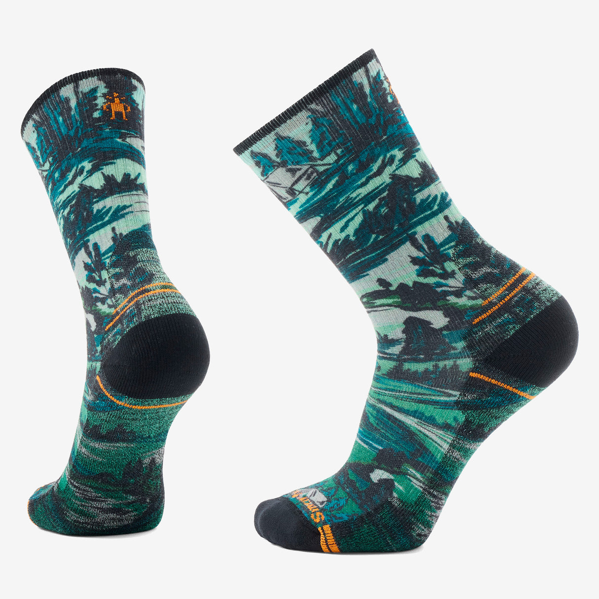 Smartwool - Hike Light Cushion Campground Print Crew Socks - Unisex