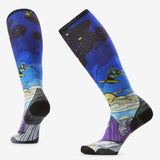 Smartwool - Ski Zero Cushion Galactic Ski Print OTC Socks﻿ - Femme