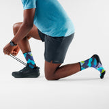 Smartwool - Trail Run Targeted Cushion Summit Sector Print Crew Socks - Unisexe