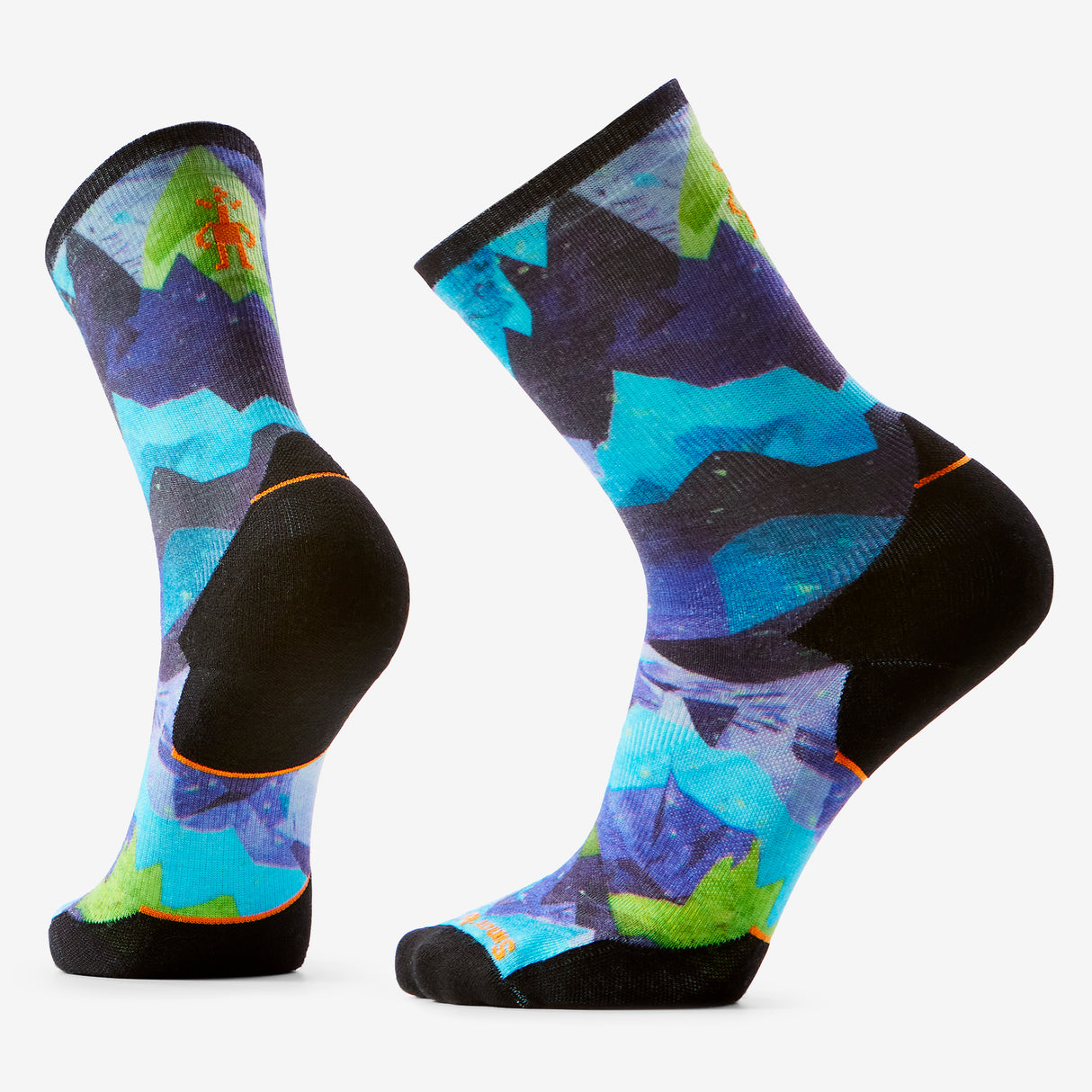 Smartwool - Trail Run Targeted Cushion Summit Sector Print Crew Socks - Unisexe