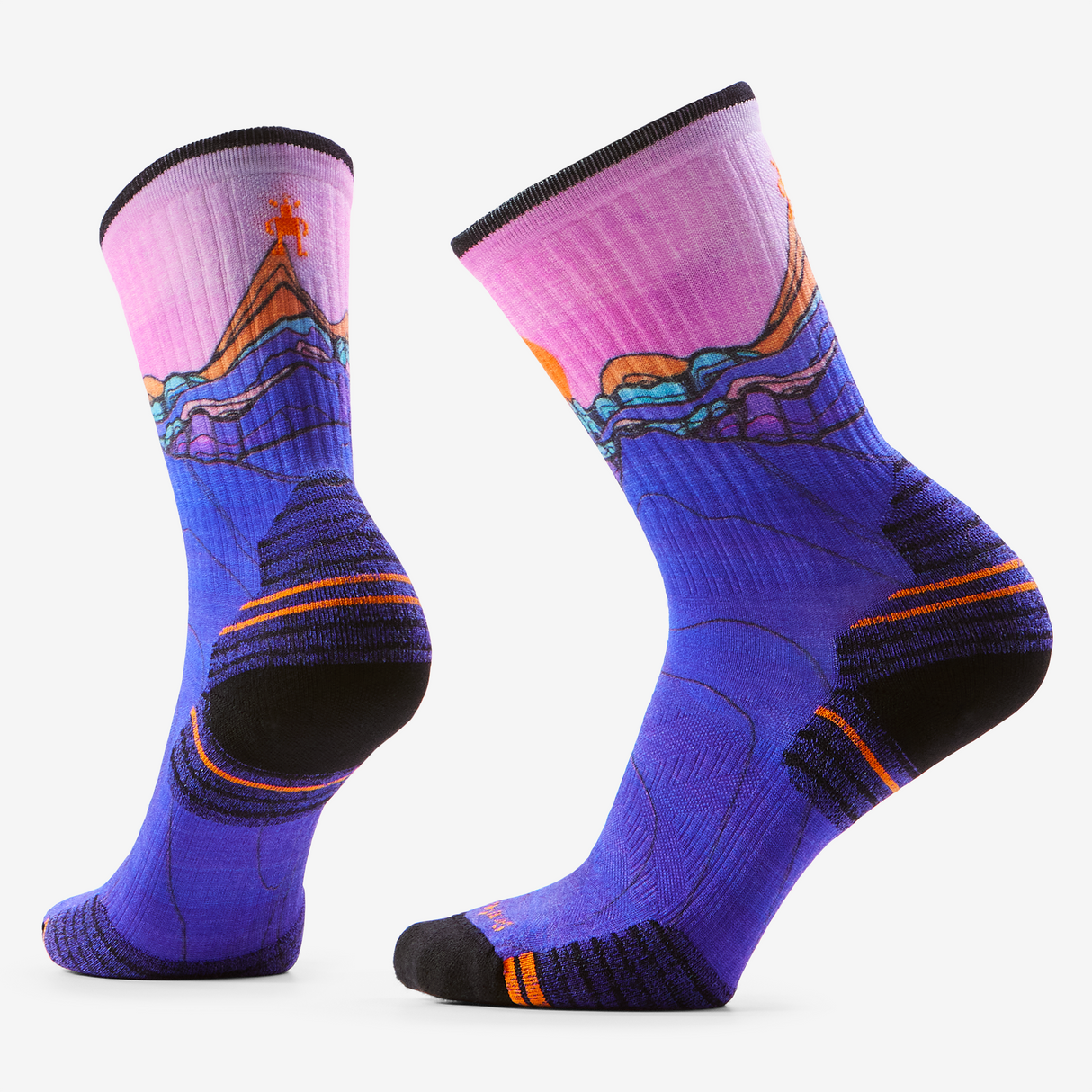 Smartwool - Hike Targeted Cushion Mountain Sunrise Print Crew Socks - Femme