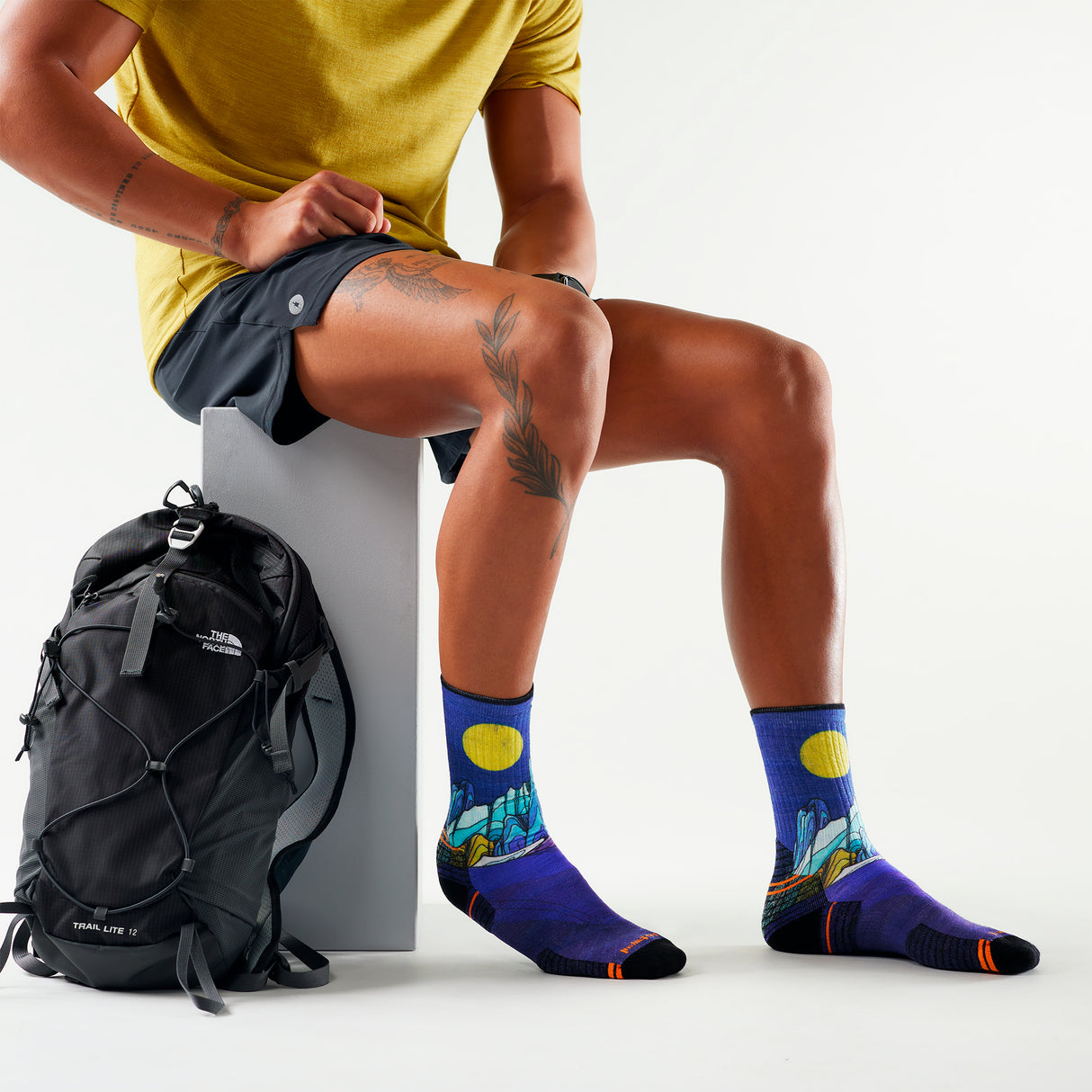 Smartwool - Hike Targeted Cushion Mountain Myth Print Crew Socks - Unisexe